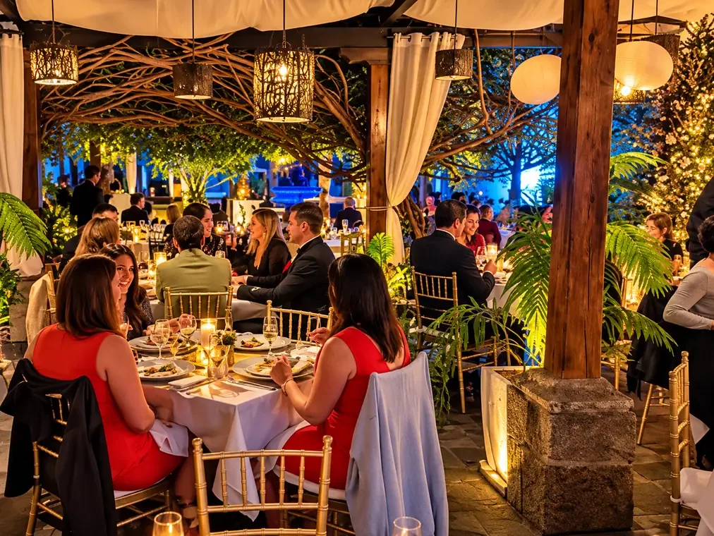 Dinner & Admission — Photo from the original AQUA New Year’s Eve event